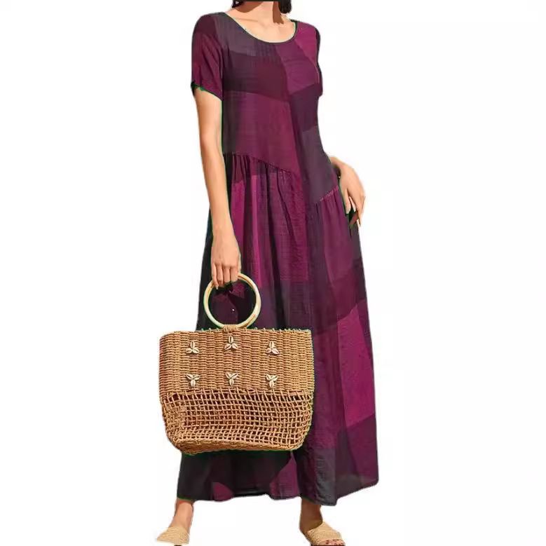 Simple Abaya Design Long Sleeve Pleats Islamic Modern Ethnic Clothing Abaya Muslim Women Dress Islamic Clothing  > Dresses