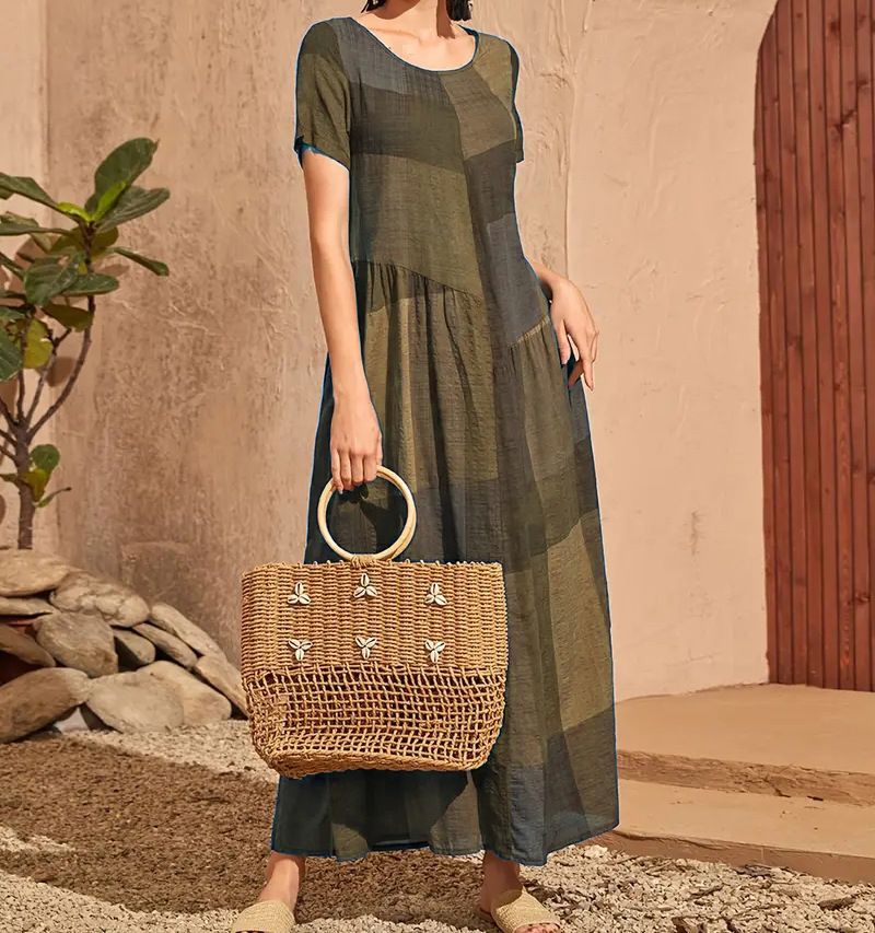 Simple Abaya Design Long Sleeve Pleats Islamic Modern Ethnic Clothing Abaya Muslim Women Dress Islamic Clothing  > Dresses