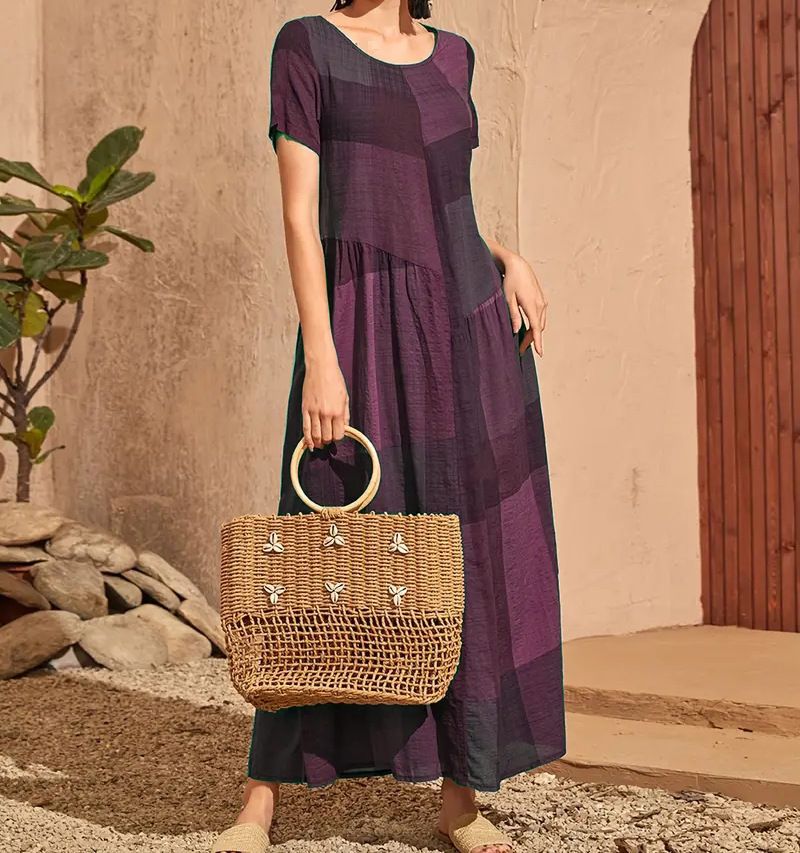 Simple Abaya Design Long Sleeve Pleats Islamic Modern Ethnic Clothing Abaya Muslim Women Dress Islamic Clothing  > Dresses