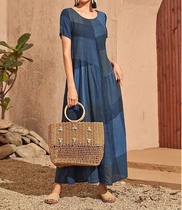 Simple Abaya Design Long Sleeve Pleats Islamic Modern Ethnic Clothing Abaya Muslim Women Dress Islamic Clothing  > Dresses