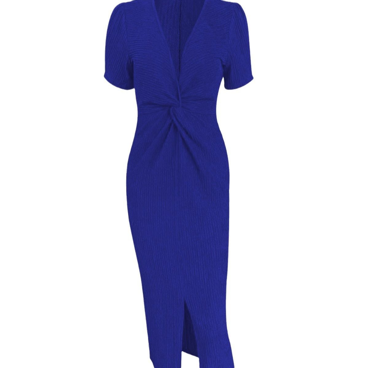 Summer Sexy Deep V-Neck Long Dress Solid Color Sleeveless Prom Dresses Side Slit Women Evening Dress