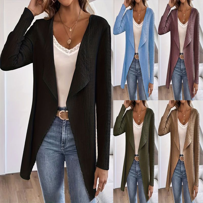New arrivals autumn winter plus size loose knit women's cardigan coat for ladies  Coats