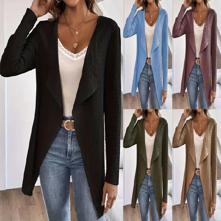New arrivals autumn winter plus size loose knit women's cardigan coat for ladies  Coats