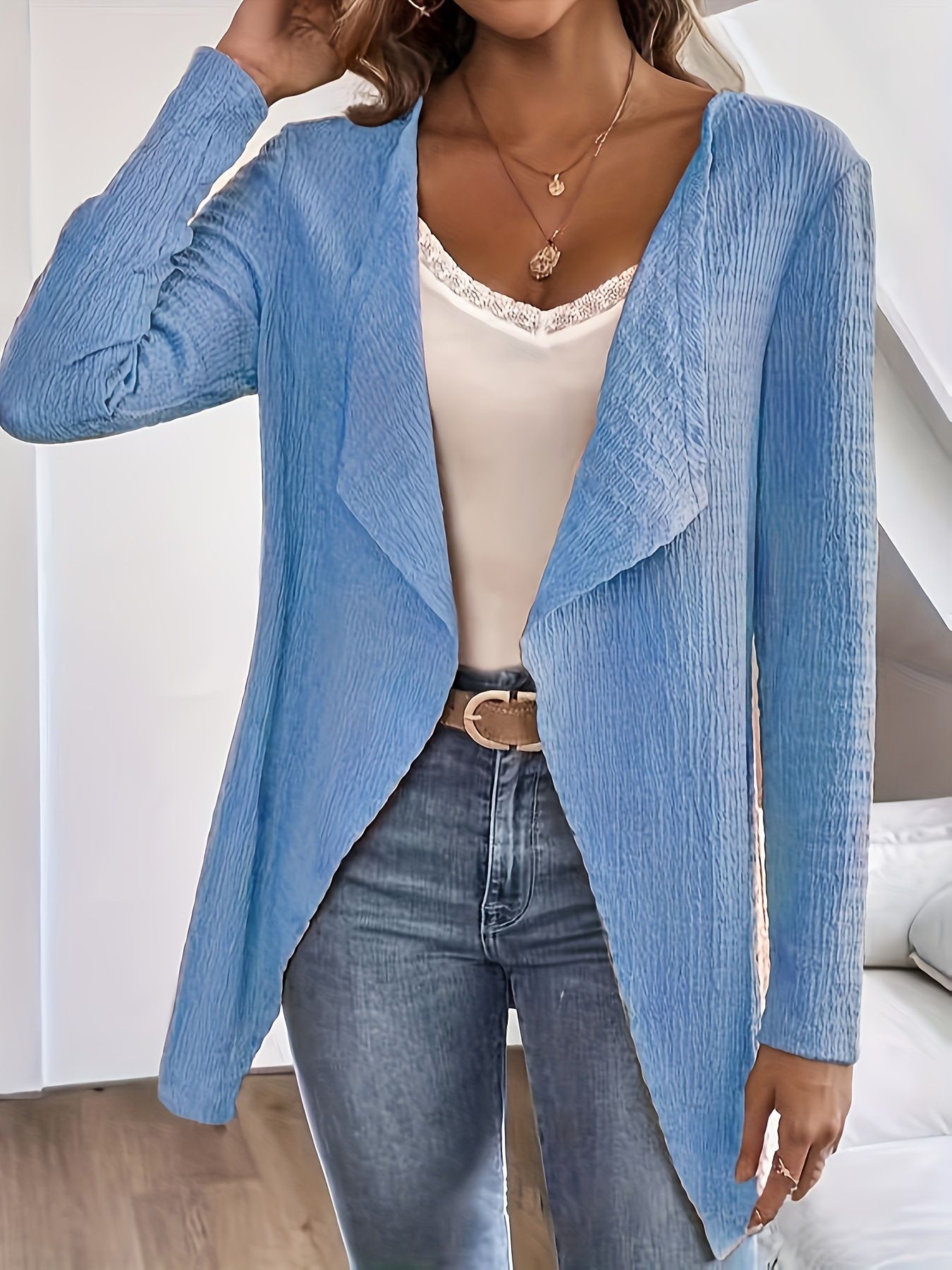 New arrivals autumn winter plus size loose knit women's cardigan coat for ladies  Coats