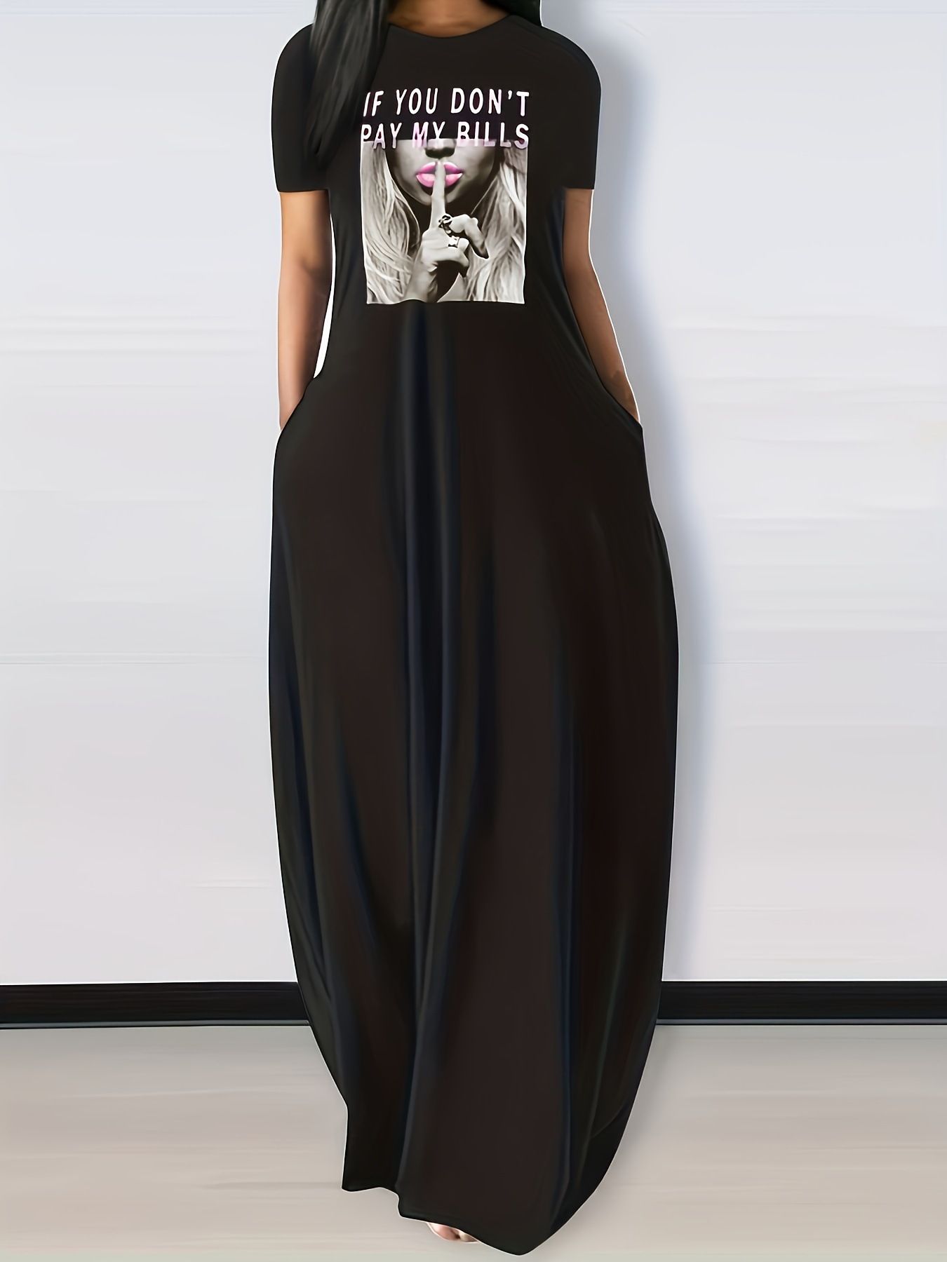 popular products New Summer Characteristic Letter Print Casual Style Short Sleeve graphic t-shirt women  Dresses