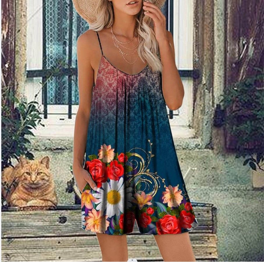 Hot Sell Black Background Yellow Flower Print Top Slips and Pants Ladies Pajamas Manufacturer Plus Size  > Jumpsuits & Rompers