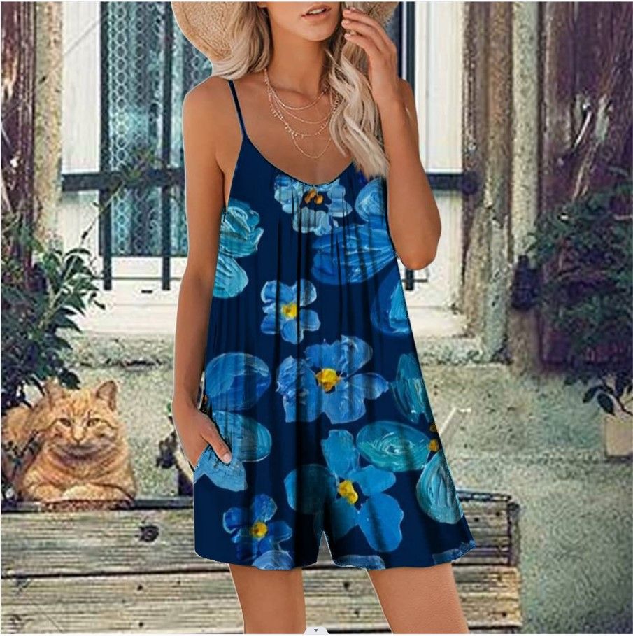 Hot Sell Black Background Yellow Flower Print Top Slips and Pants Ladies Pajamas Manufacturer Plus Size  > Jumpsuits & Rompers