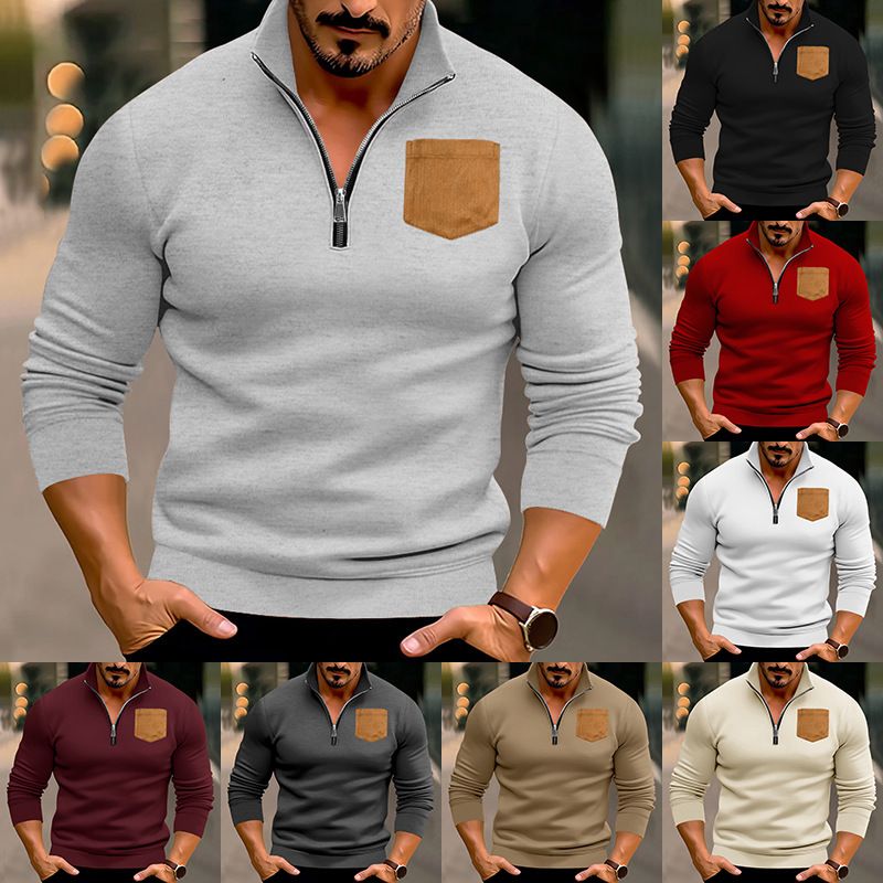 Autumn New round Neck Sweater Fashion Trend Loose Pullover OEM Service Hot Selling Casual Style custom men fleece hoodie  Sweatshirts