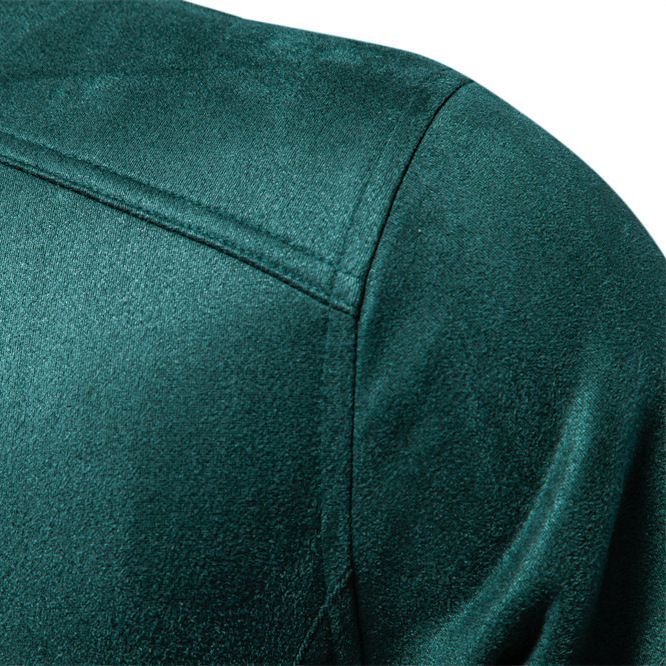 Autumn/Winter New Jacket Men's Trendy Solid Color Versatile Men's Jacket Suede Men's Coat