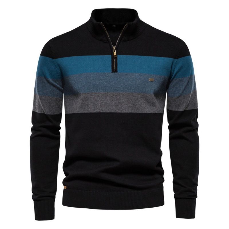 Autumn And Winter Fashion New Men's Stand Collar Men's Sweater Pullover Sweater