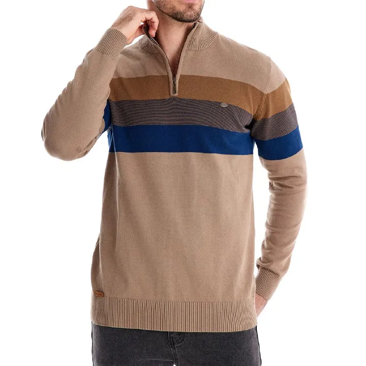 Autumn And Winter Fashion New Men's Stand Collar Men's Sweater Pullover Sweater