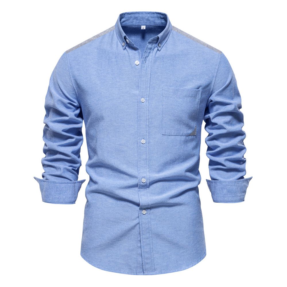 Trend Products Spring Casual Designer Clothes Cotton Blouse Long Sleeve Oxford Shirt For Men  Shirts