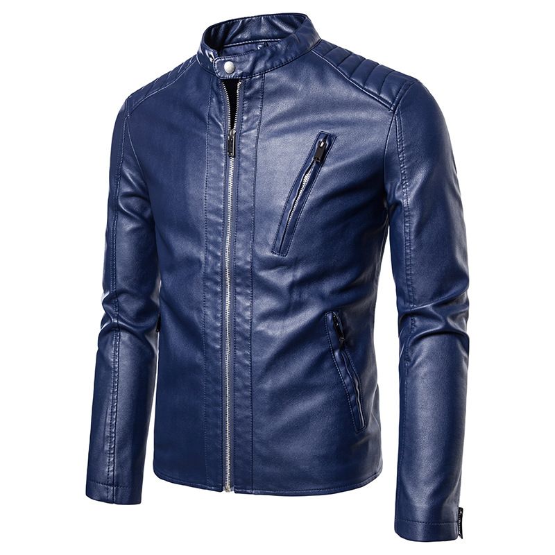 High Quality PU Leather Jackets Slim Moto Jacket for Men Jackets & Coats