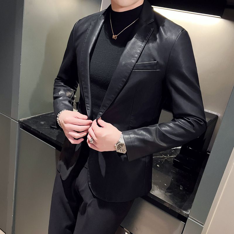 Autumn Fashion Brand New Causal Vintage Men PU Leather Plus Size 5XL Jacket Coat