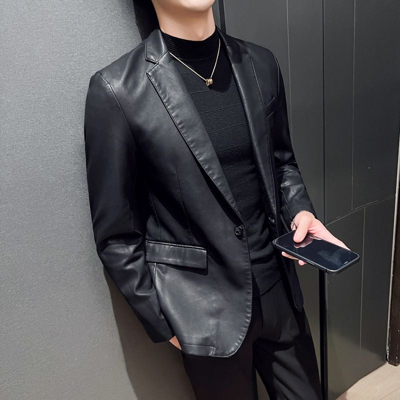Autumn Fashion Brand New Causal Vintage Men PU Leather Plus Size 5XL Jacket Coat