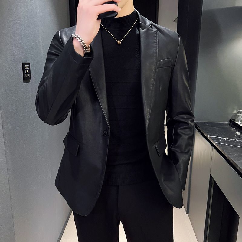 Autumn Fashion Brand New Causal Vintage Men PU Leather Plus Size 5XL Jacket Coat