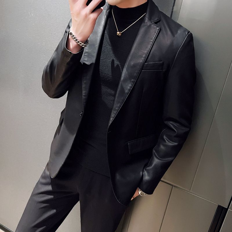 Autumn Fashion Brand New Causal Vintage Men PU Leather Plus Size 5XL Jacket Coat