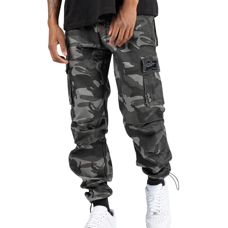 Custom Cotton Loose Men'S leisure Cargo Pants Outdoor Jogging Plus Size Men'S Pants & Trousers  Casual