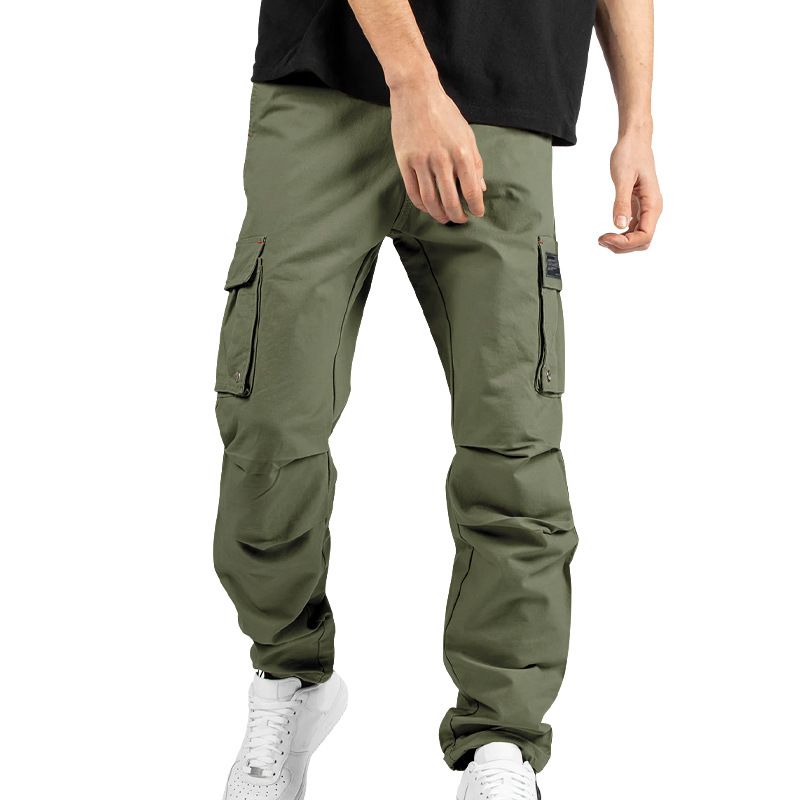Custom Cotton Loose Men'S leisure Cargo Pants Outdoor Jogging Plus Size Men'S Pants & Trousers  Casual