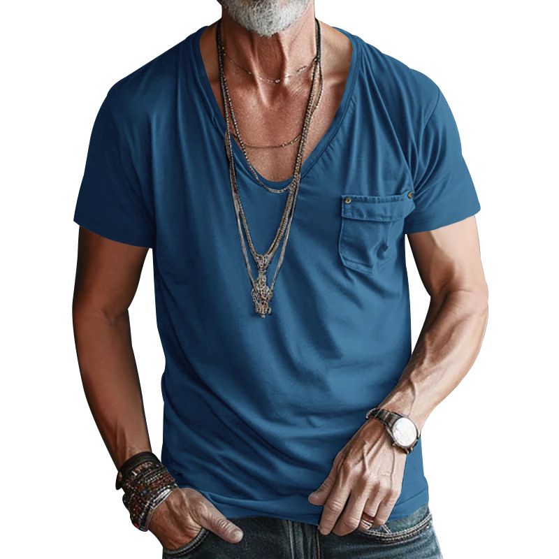 Wholesale custom heavy solid color round neck short sleeve casual loose men's and women's cotton T-shirts