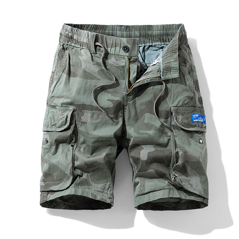 new summer men's casual camouflage Bermuda shorts men's cotton street shorts beach shorts
