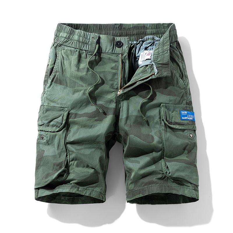 new summer men's casual camouflage Bermuda shorts men's cotton street shorts beach shorts