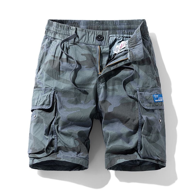 new summer men's casual camouflage Bermuda shorts men's cotton street shorts beach shorts