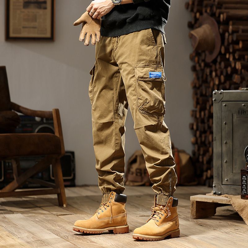 Hot Design Custom Mens Joggers Multi-pocket Cargo Pants Elastic Plus Size Men's Pants & Trousers Cargo Trousers Jeans