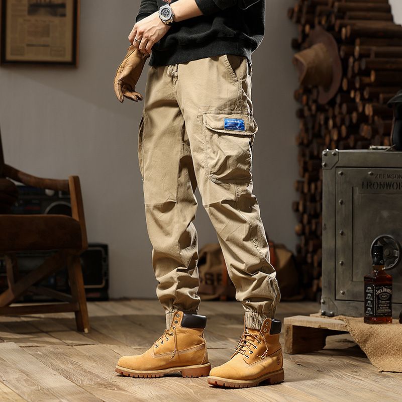 Hot Design Custom Mens Joggers Multi-pocket Cargo Pants Elastic Plus Size Men's Pants & Trousers Cargo Trousers Jeans