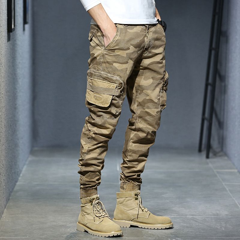 summer thin style casual pants bundle pants with trend pants men's overalls Men's Clothing Bottoms  Pants  Jeans