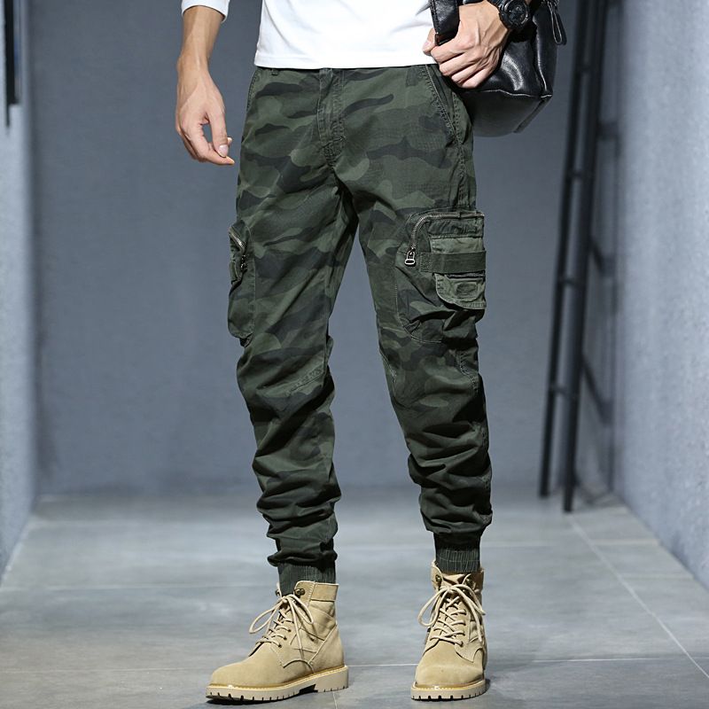 summer thin style casual pants bundle pants with trend pants men's overalls Men's Clothing Bottoms  Pants  Jeans