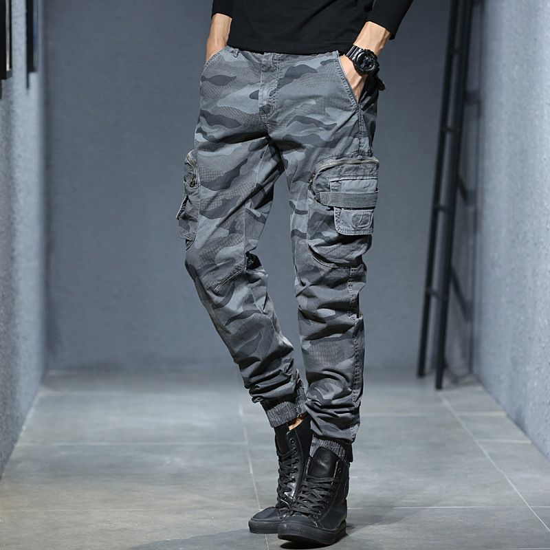 summer thin style casual pants bundle pants with trend pants men's overalls Men's Clothing Bottoms  Pants  Jeans
