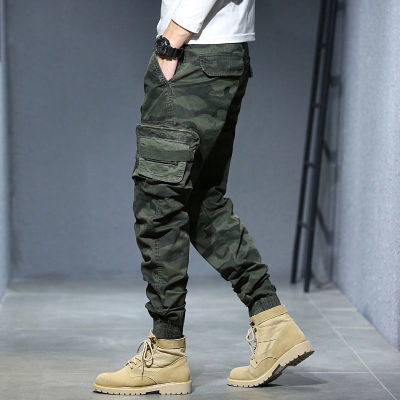 summer thin style casual pants bundle pants with trend pants men's overalls Men's Clothing Bottoms  Pants  Jeans