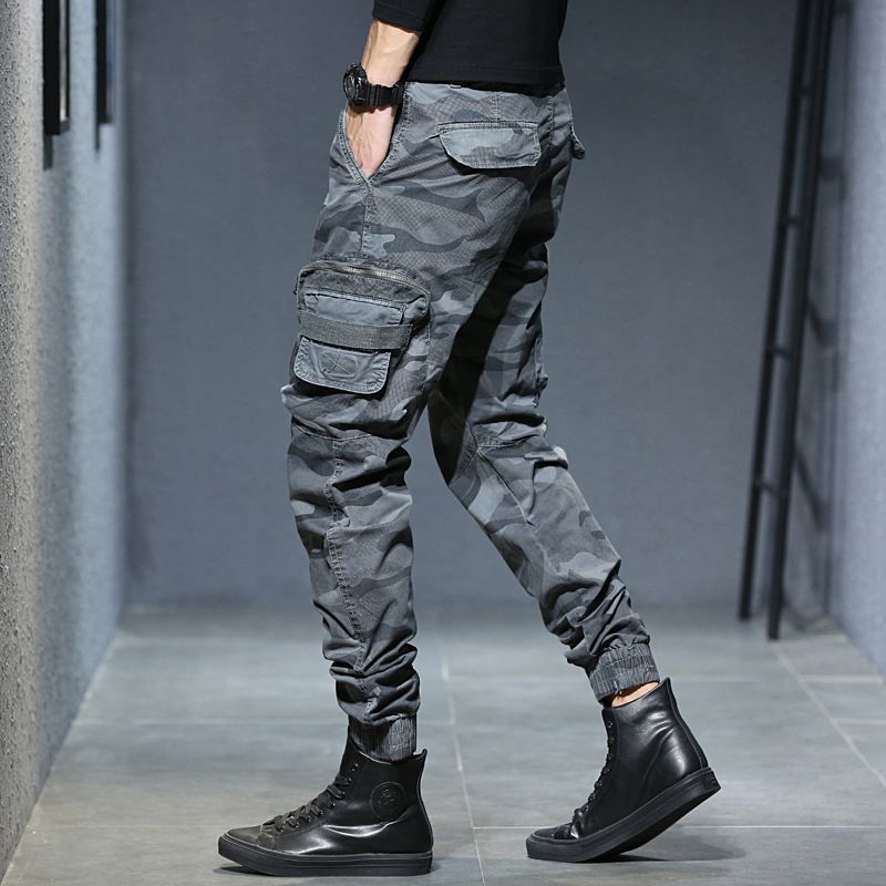 summer thin style casual pants bundle pants with trend pants men's overalls Men's Clothing Bottoms  Pants  Jeans