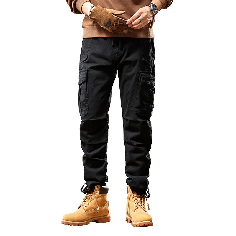 Hot Design Custom Mens Joggers Multi-pocket Cargo Pants Elastic Plus Size Men's Pants & Trousers Cargo Trousers  Jeans