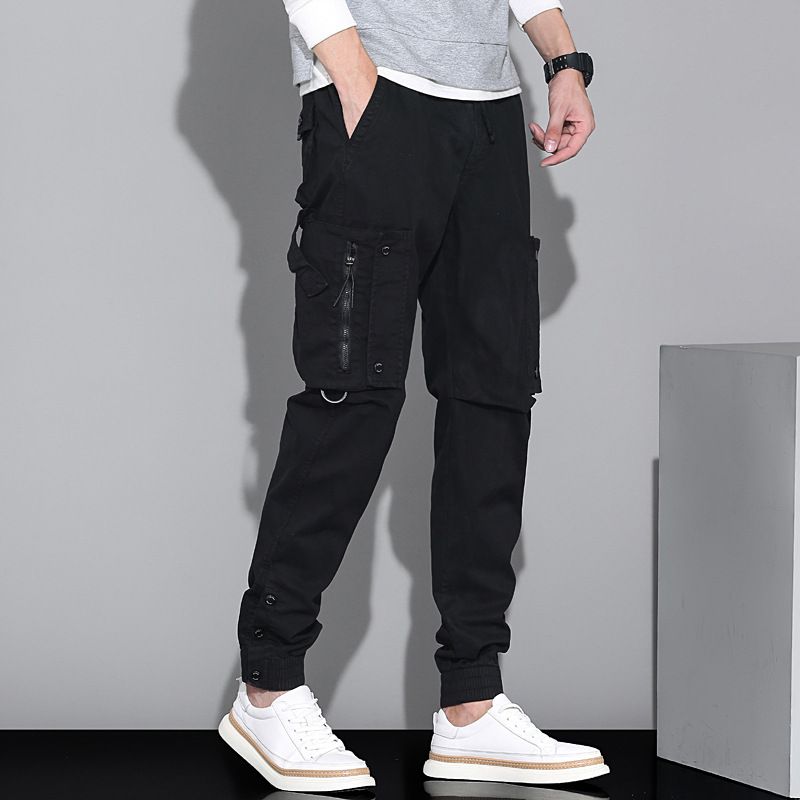 Men's cotton canvas Pants Elastic outdoor work hiking hunting workers cargo pants Jeans