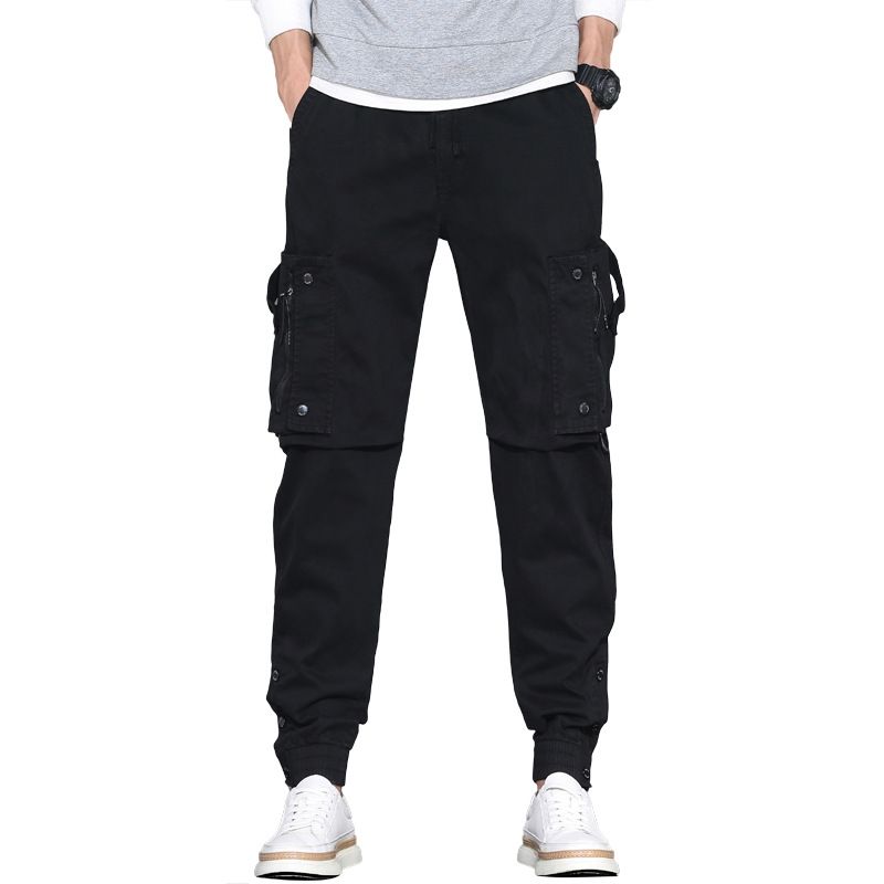 Men's cotton canvas Pants Elastic outdoor work hiking hunting workers cargo pants Jeans