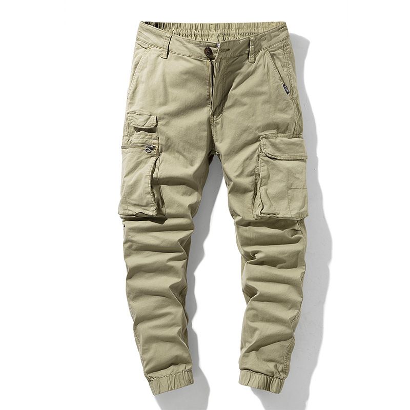 Manufacturer Multi-packets Button Fly Straight-leg Men's Cargo Pants Rip-stop Hiking Jogging Trousers Pants For Men  Jeans