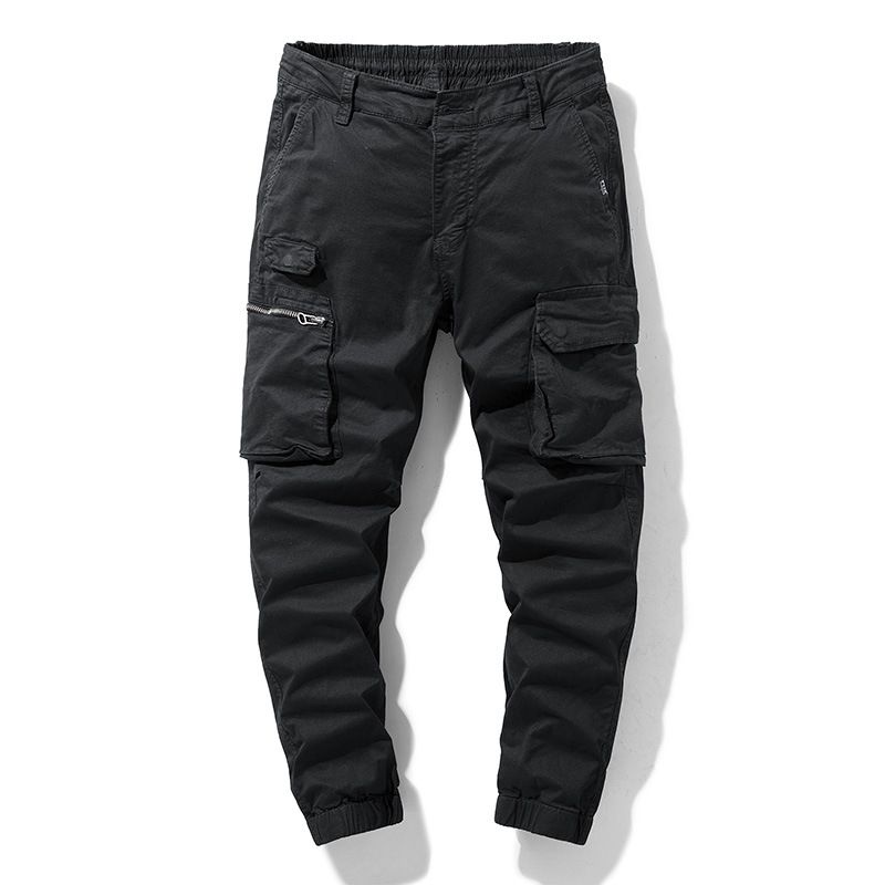 Manufacturer Multi-packets Button Fly Straight-leg Men's Cargo Pants Rip-stop Hiking Jogging Trousers Pants For Men  Jeans