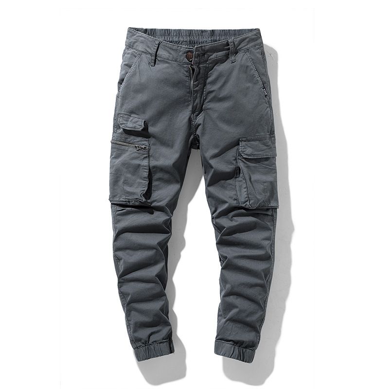 Manufacturer Multi-packets Button Fly Straight-leg Men's Cargo Pants Rip-stop Hiking Jogging Trousers Pants For Men  Jeans