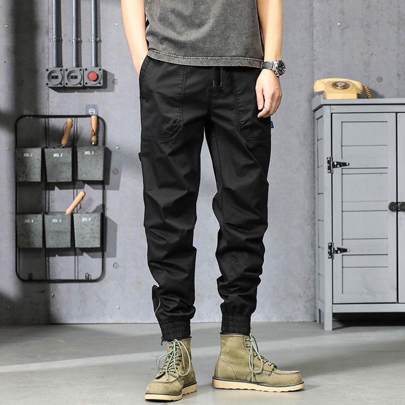 New Design Cargo Pants Men Fashion Black Fitness Tactical Trousers Streetwear Sweatpants Joggers Men Cargo Pants  Jeans