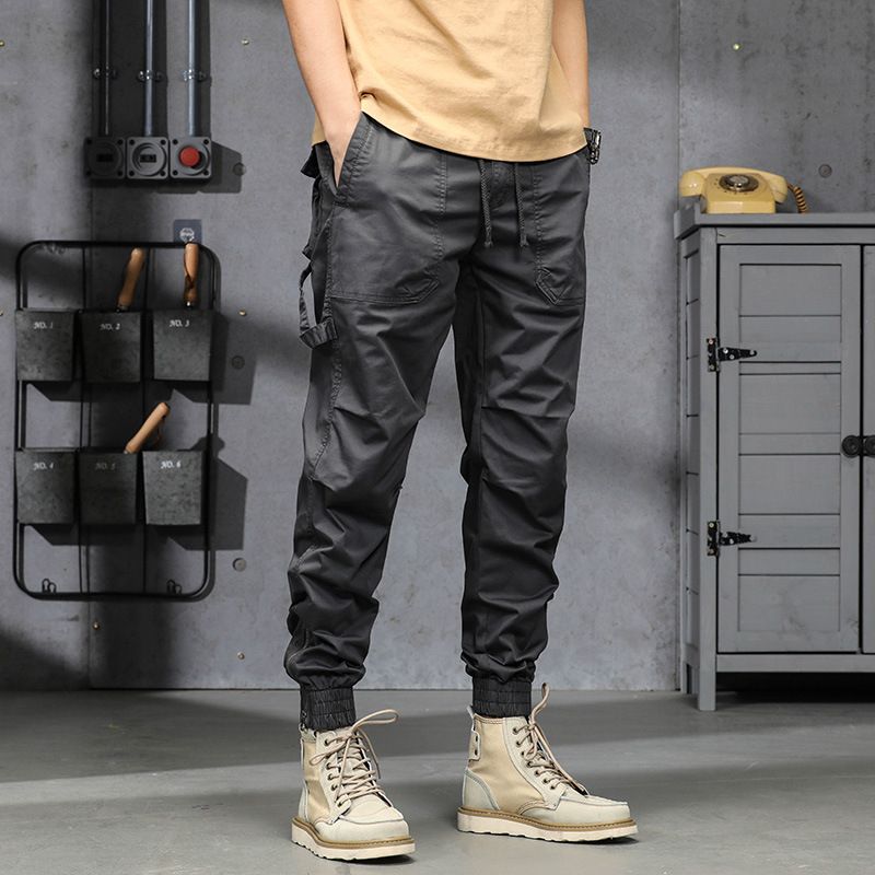 New Design Cargo Pants Men Fashion Black Fitness Tactical Trousers Streetwear Sweatpants Joggers Men Cargo Pants  Jeans