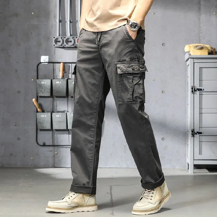 New Design Cargo Pants Men Fashion Black Fitness Tactical Trousers Streetwear Sweatpants Joggers Men Cargo Pants  Jeans