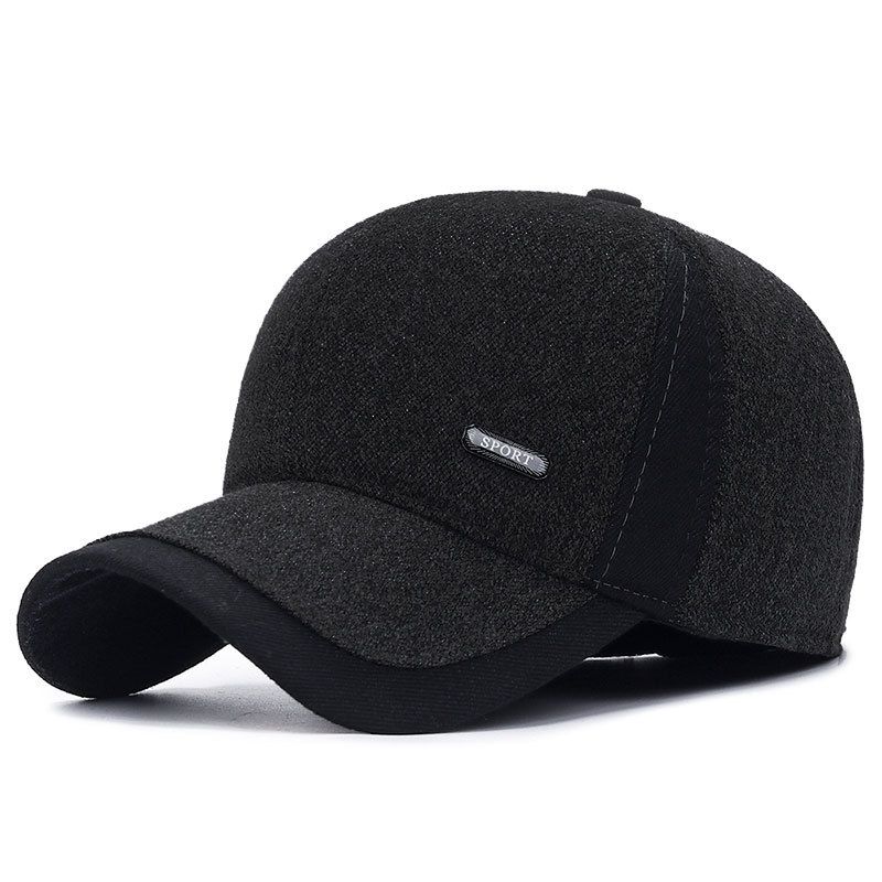 Wholesale customized new ear protection warm cap Men's cold-proof warm baseball cap Holiday gift Dad cap