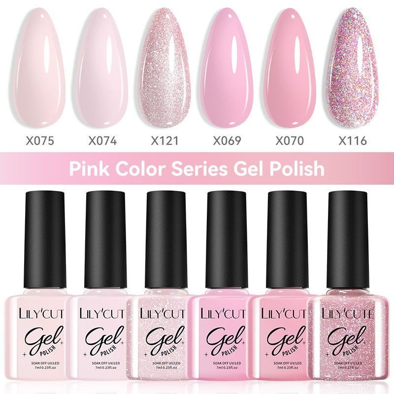 6PCS/SETS 7ML Colors Gel Nail Polish Solid Color Gel Verni Semi Permanent Soak off UV LED Gel Nail Varnish Nail Gel Set