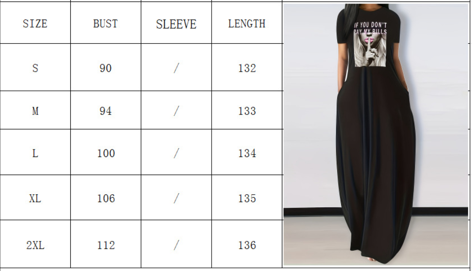 Summer Lady Casual Beach Dresses Cross-border Party Round-neck Sleeveless Dress, Plus Size Women's Clothing Lapel Letter Print Loose Casual Maxi Dress