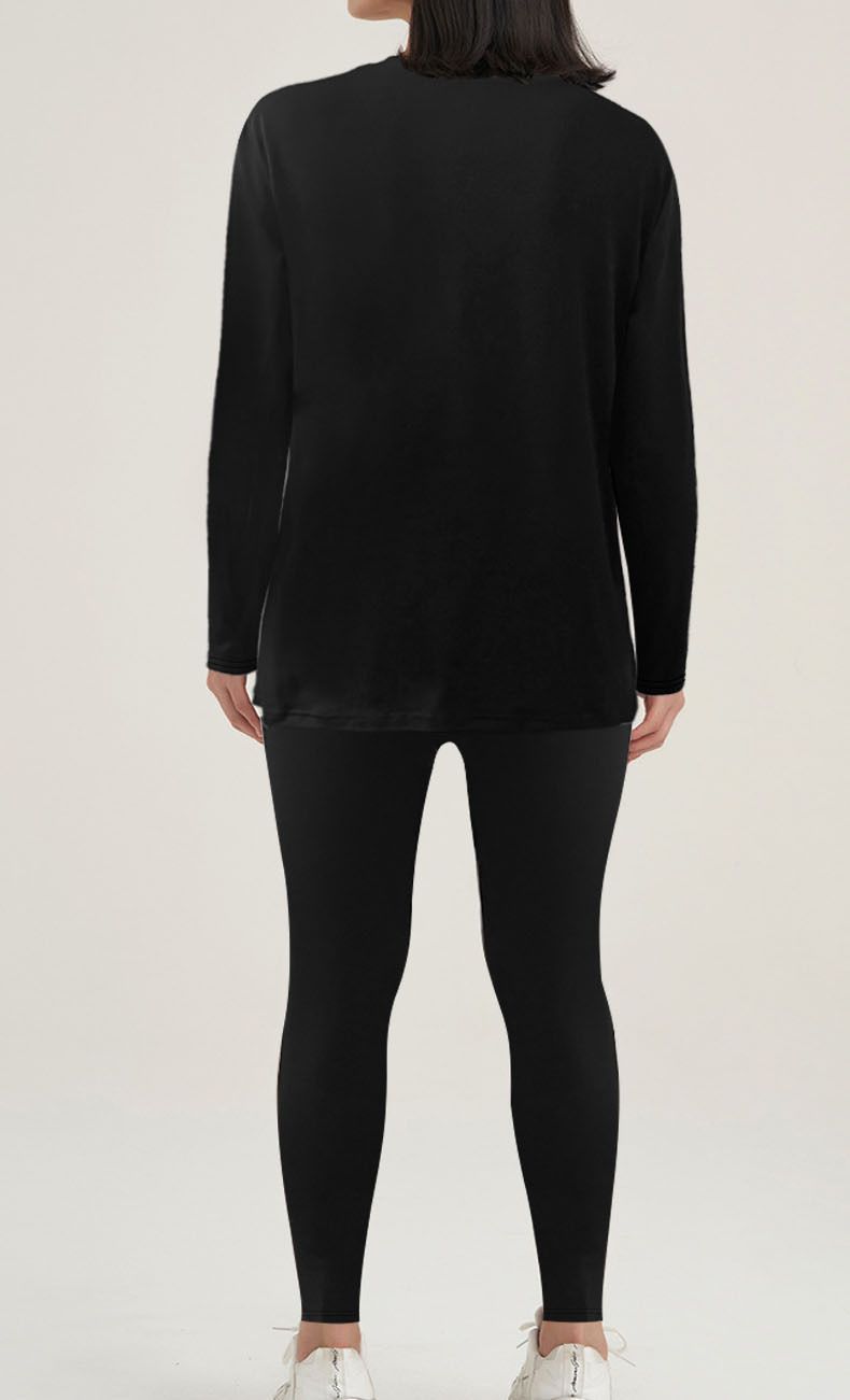 Fashion Print Wide Plus Size Women's Long Sleeve t Shirt Pants Two Piece Sets Shirt Top Pants Set for Women,Summer Women's Long Sleeve Top and Pants Set,