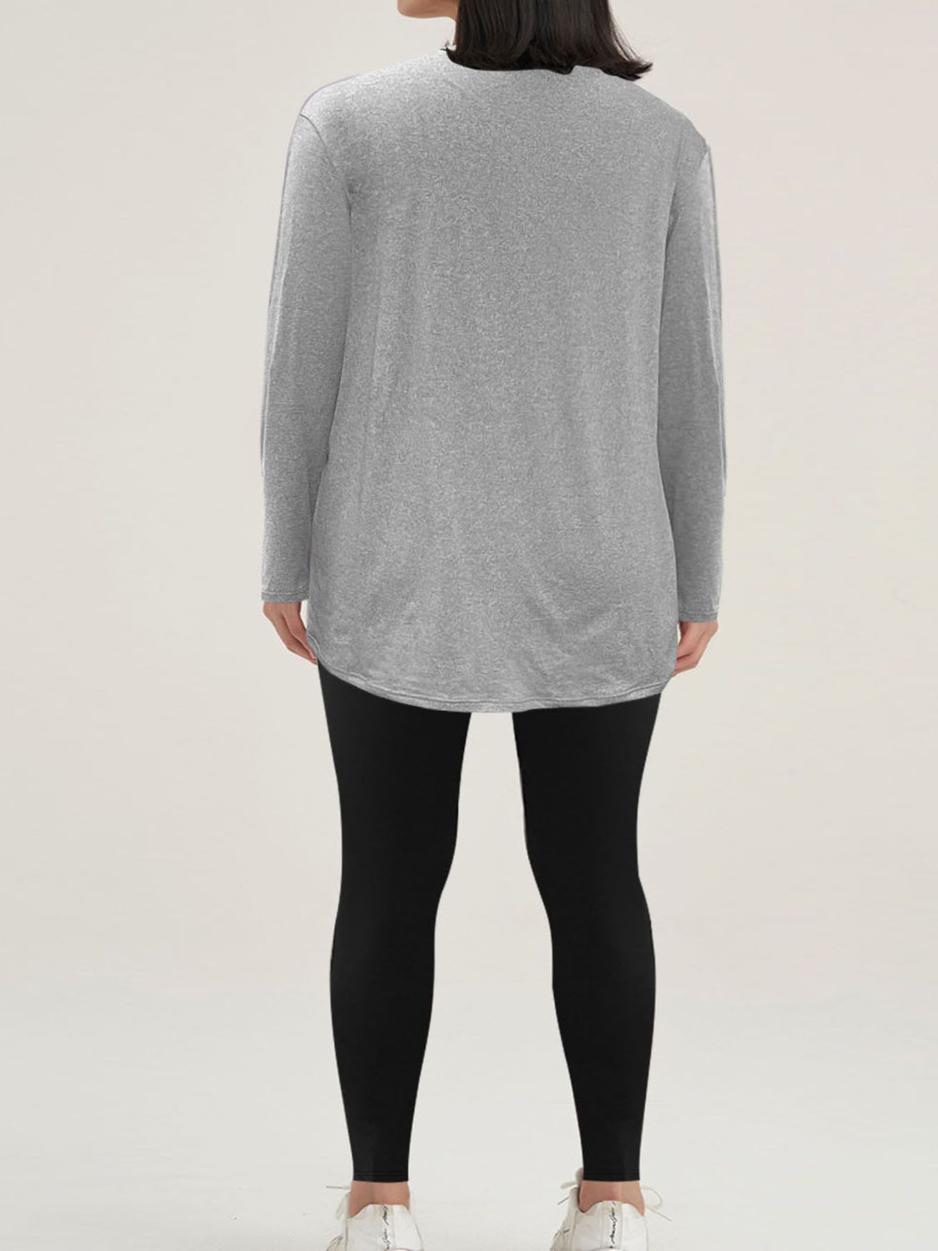 Fashion Print Wide Plus Size Women's Long Sleeve t Shirt Pants Two Piece Sets Shirt Top Pants Set for Women,Summer Women's Long Sleeve Top and Pants Set,