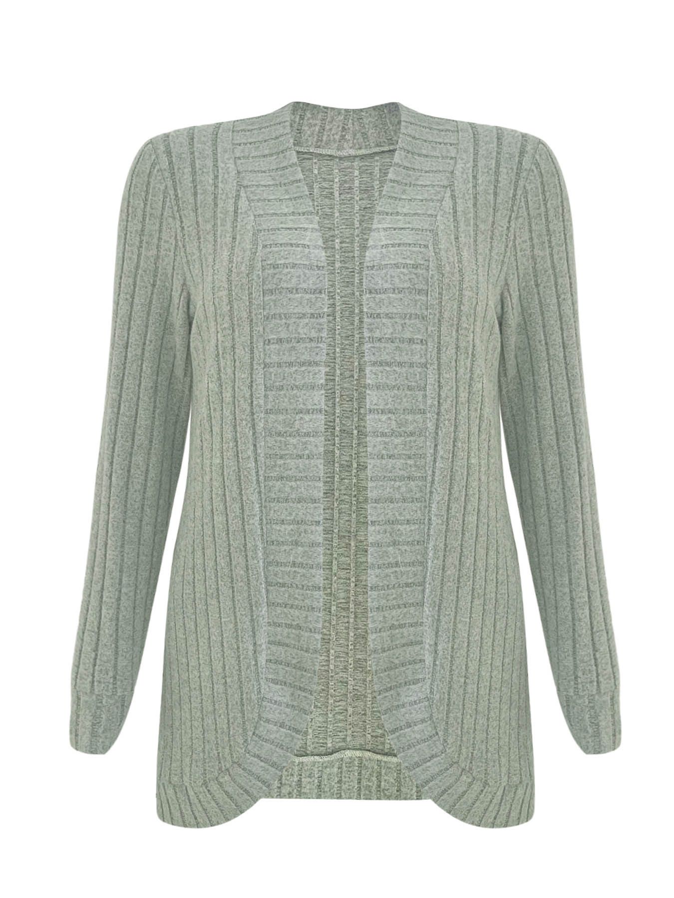 Women Classic Pocket Cardigan Long Sleeve Solid Ribbed Knit Open Front Casual Sweater Coat Hooded for Women with Batwing Sleeves