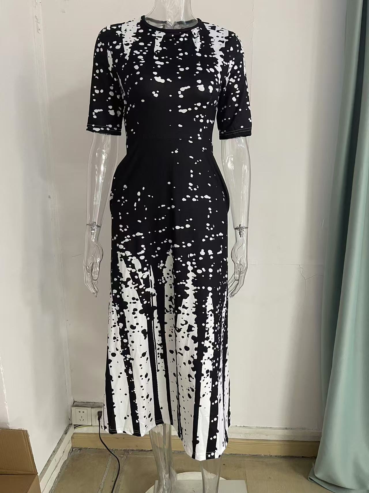 Solid Casual Medium Pom-Pom Asymmetrical Neck Lantern Sleeve Ruched Floor-Length Empire Waist Dress Ladies' Comfortable and Elegant Dress Breathable and Casual Printed Party Dress